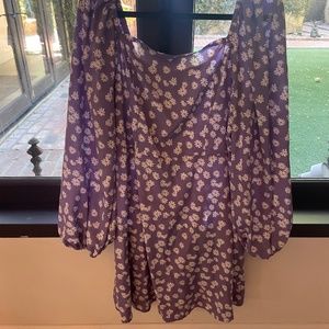 Long sleeve mini dress